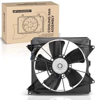 Left Engine Radiator Cooling Fan Assembly for Honda Accord 2008-2012 2.4L