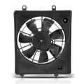 Right AC Condenser Cooling Fan Assembly with Shroud for 2016 Honda Fit