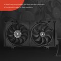 Dual Radiator Cooling Fan Assembly with Shroud for 2017 Mazda 3 Sport