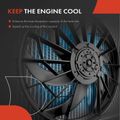 Radiator Cooling Fan Assembly with Shroud for 2014 Cadillac CTS