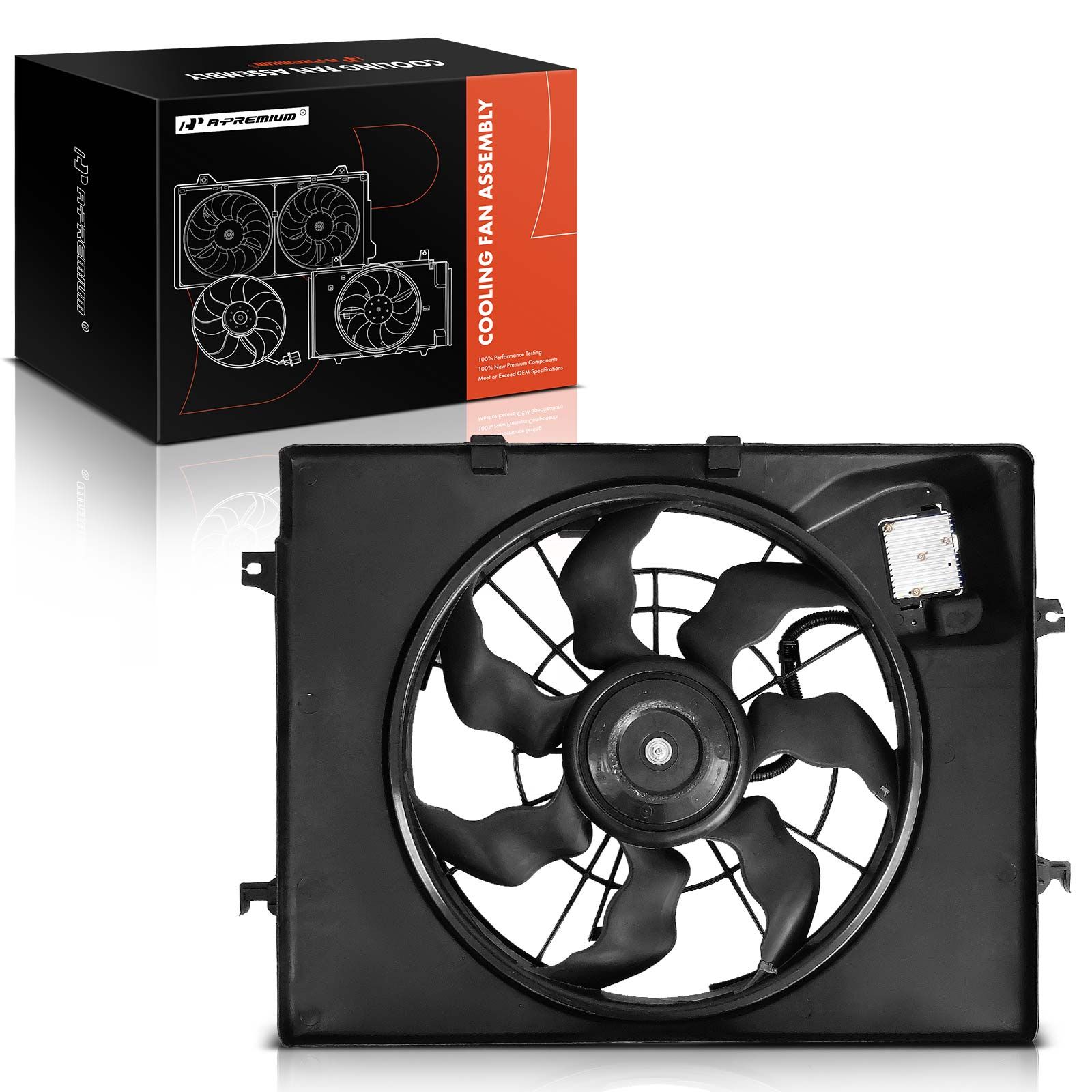 Radiator Cooling Fan Assembly with Shroud for 2014 Kia Optima