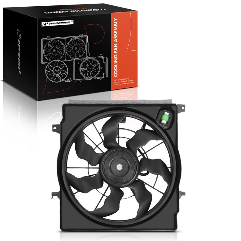 Radiator Cooling Fan Assembly with Shroud for 2014 Hyundai Sonata