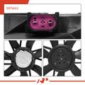 Single Radiator Cooling Fan Assembly with Brushless Motor for 2020 Chrysler Pacifica