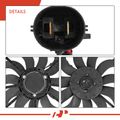 Single Radiator Cooling Fan Assembly with Shroud for 2019 Chevrolet Colorado