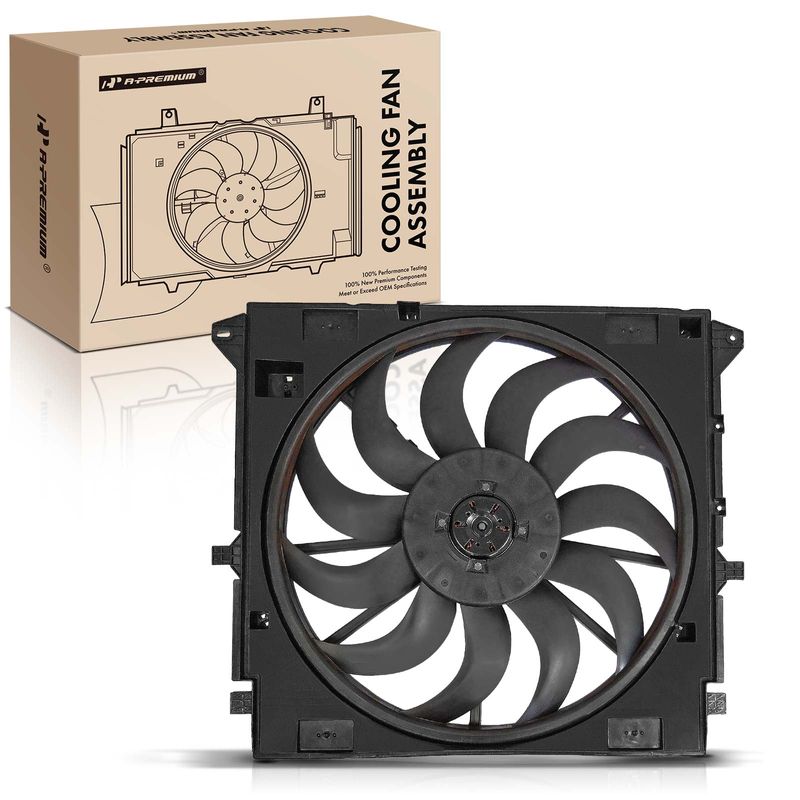 Single Radiator Cooling Fan Assembly with Shroud for 2019 Chevrolet ...