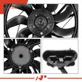 Radiator & Condenser Fan Assembly with Brushless for 2015 BMW 640i Gran Coupe