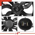 Radiator & Condenser Fan Assembly with Brushless for 2018 Ram 1500