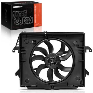 Radiator & Condenser Fan Assembly with Brushless for Ram 1500 2014-2018 3.0L