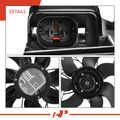 Single Engine Radiator Cooling Fan Assembly with Brushless Motor for 2009 Volvo XC90