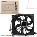 Single Radiator Cooling Fan with Shroud Assembly for Jaguar XJ 10-19 XF 13-15