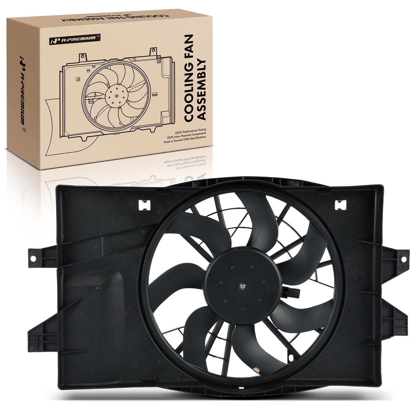 Single Radiator Fan Assembly for 1993 Dodge Caravan