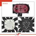 Left Engine Radiator Cooling Fan Assembly with Brushless Motor for 2013 Audi S8