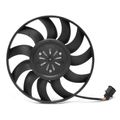 Left Engine Radiator Cooling Fan Assembly with Brushless Motor for 2013 Audi S8