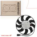 Single Driver Engine Radiator Cooling Fan with Brushless Motor Assembly for Audi A4 13-14