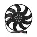 Single Driver Engine Radiator Cooling Fan with Brushless Motor Assembly for Audi A4 13-14