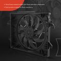 Single Radiator Cooling Fan Assembly with Shroud for 2019 Ram 1500