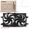 Dual Radiator Cooling Fan Assembly with Shroud for 2006 Chrysler Sebring