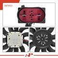 Right Engine Radiator Cooling Fan Assembly with Brushless Motor for 2014 Audi A8 Quattro