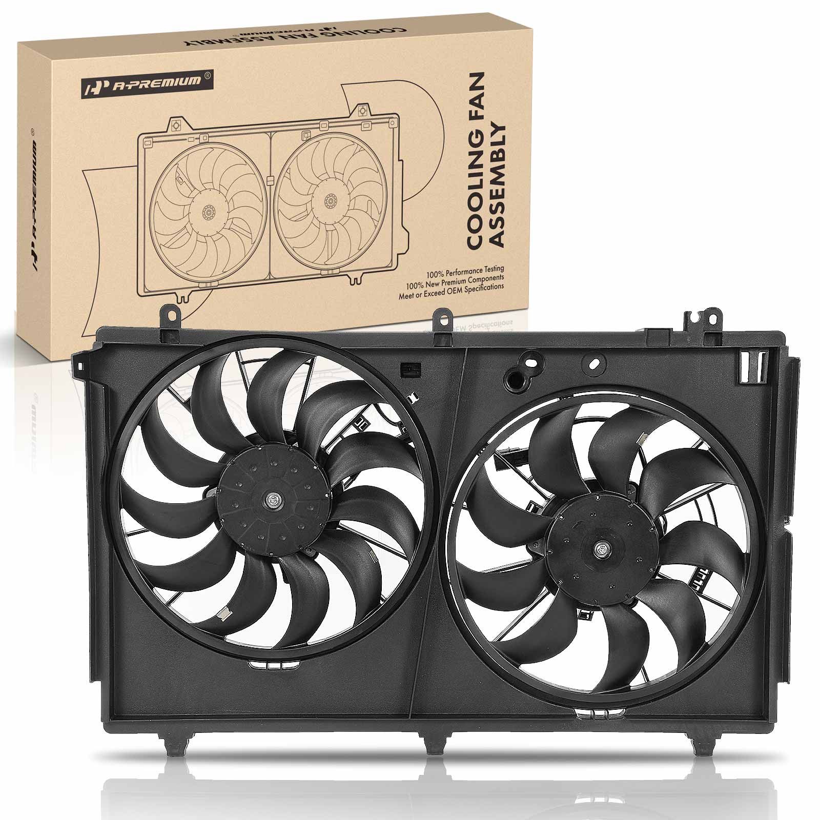 Engine Radiator Cooling Fan Assembly with Shroud for 2014-2020 Mitsubishi Outlander