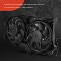 Dual Radiator Cooling Fan Assembly for 2005 Ford Five Hundred