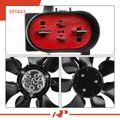 Single Radiator Cooling Fan Assembly with Brushless Motor for 2019 Volkswagen Golf