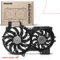 Dual Engine Radiator Cooling Fan with Shroud Assembly for Audi A6 2006-2011 V6 3.2L