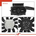 Single Engine Radiator Cooling Fan with Brushless Motor Assembly for VW Touareg 2004-2009