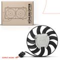 Single Engine Radiator Cooling Fan with Brushless Motor Assembly for VW Touareg 2004-2009