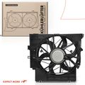 Single Engine Radiator Cooling Fan with Shroud Assembly for BMW X3 2013-2017 X4 2015-2018