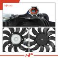 Radiator & Condenser Cooling Fan Assembly for Mazda 6 2014-2020 L4 2.5L