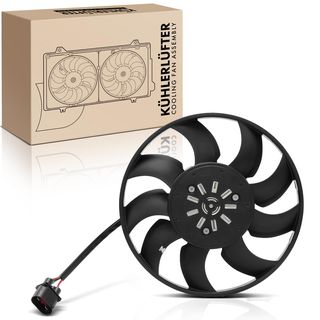 Single Passenger Engine Radiator Cooling Fan with Brushless Motor Assembly for Audi A4 13-14