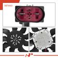 Single Passenger Engine Radiator Cooling Fan with Brushless Motor Assembly for Audi A4 13-14