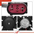 Single Passenger Engine Radiator Cooling Fan with Control Model Assembly for Audi S4 10-12