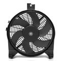 Single AC Condenser Fan with Shroud Assembly for Nissan TITAN Armada Infiniti QX56