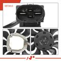 Left Radiator Cooling Fan Assembly with Brushless Motor for 2005 Audi A8 Quattro