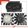 Right Radiator Cooling Fan Assembly with Brushless Motor for 2007 Audi A8 Quattro