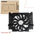 Single Radiator Fan with Shroud Assembly for Jaguar F-Pace 17-20 2.0L 3.0L 5.0L