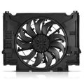 Single Radiator Fan with Shroud Assembly for Jaguar F-Pace 17-20 2.0L 3.0L 5.0L