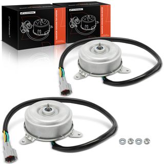 2 Pcs Radiator Fan Cooling Motor for INFINITI G35 03-07 Nissan 350Z 03-09