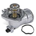 Thermostat Housing Assembly with Thermostat & Sensor for Freightliner Mercedes-Benz