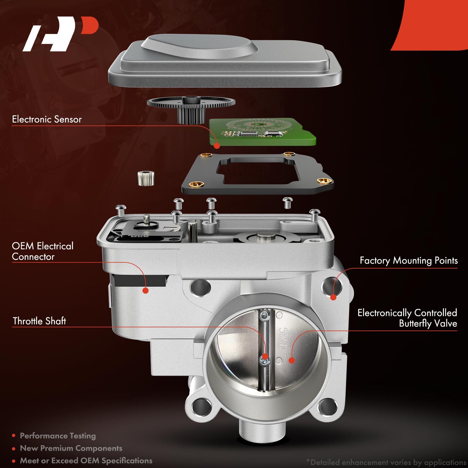 A-Premium.com | Throttle Body Assembly with Sensor for 2015 Kia