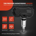 4 Pcs Tire Pressure Monitoring Sensor TPMS 315 MHz for Toyota Sienna Tundra
