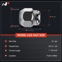 10 Pcs Front or Rear M12-1.25 Wheel Lug Nut for Nissan Frontier 350Z Infiniti G35