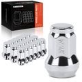 16 Pcs Front & Rear Chrome 3/8-24 Wheel Lug Nut for 2014 Polaris Sportsman ACE