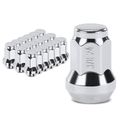 16 Pcs Front & Rear Chrome 3/8-24 Wheel Lug Nut for 2014 Polaris Sportsman ACE