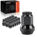 16 Pcs Front & Rear Black M10x1.25 Wheel Lug Nut for 2007 Suzuki King Quad 700