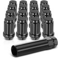 17 Pack with Key Front & Rear M10x1.25 Wheel Lug Nut for Honda Yamaha Kawasaki