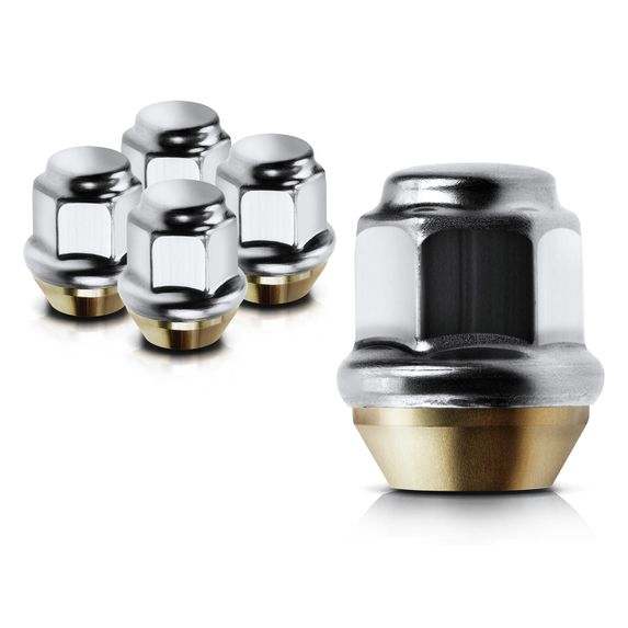 5 Pcs Front or Rear M12-1.5 Wheel Lug Nut for Chrysler Dodge Ford Honda Acura BMW