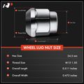 10 Pcs Front or Rear M12-1.5 Wheel Lug Nut for Honda Civic CR-V Accord Acura ILX