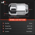 20 Pcs Front & Rear M12-1.5 Wheel Lug Nut for 1992 Honda Prelude